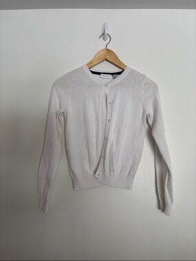 The Children's Place Cream Button-Up Knit Cardigan